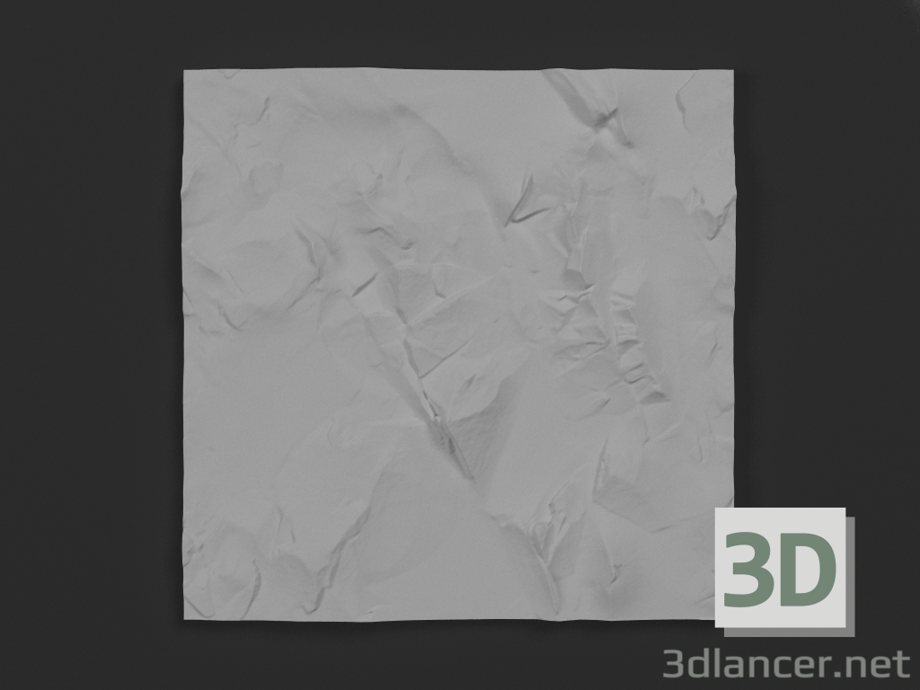 3d model Panel de yeso Everest - vista previa