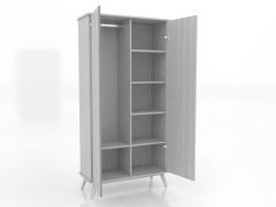 Armadio 4 1000x450x2000 mm (aperto, bianco RAL 9010)