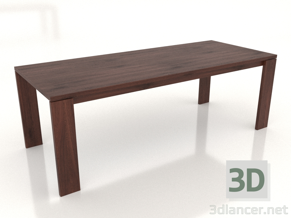 modèle 3D Table à manger BLANK 2200x900x750 mm (chêne tabac) - preview