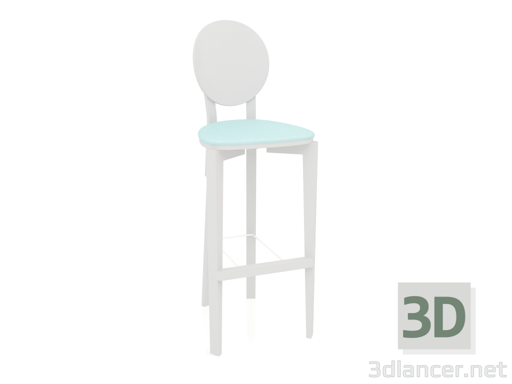 Modelo 3d Banqueta de bar Circus com encosto sem estofamento (opção 9) - preview