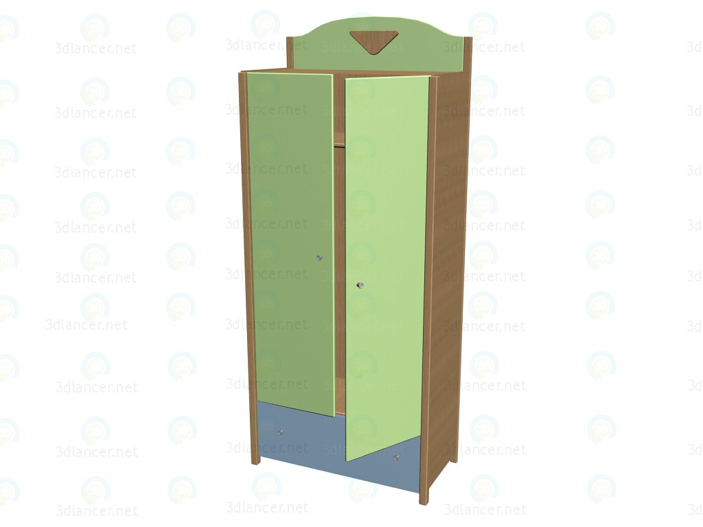 3D Modell Garderobe Teenager 63KSH02 + 63FS05 + 63FS06 + 63PL04 - Vorschau