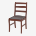 3d model Dining chair with leather seat - preview