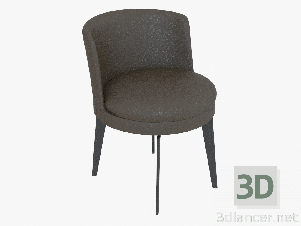 3d model Silla sobre estructura metálica Poltroncina da tavolo - vista previa