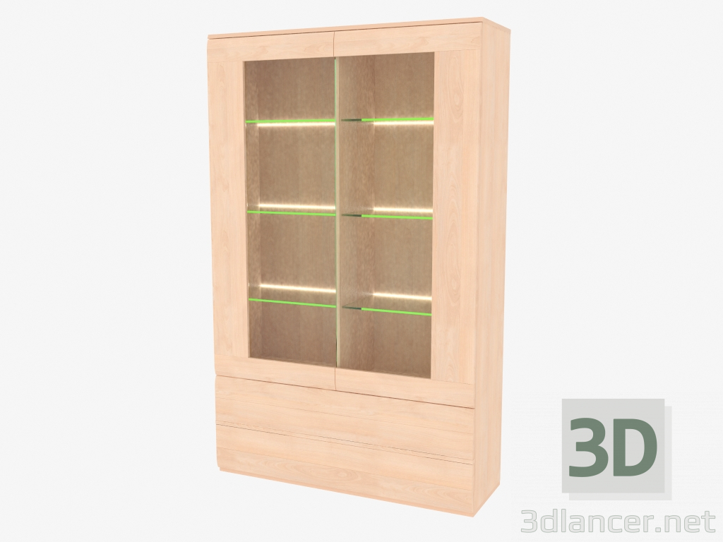 3D Modell Element einer Möbelwand zentral (6110-09) - Vorschau