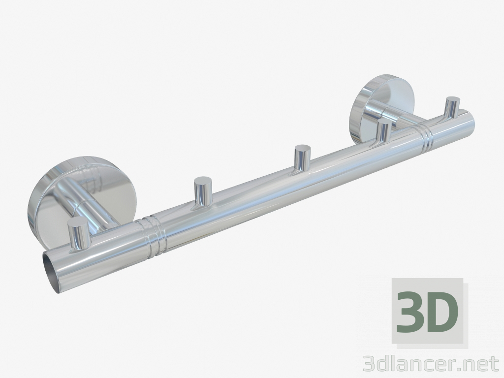 3d модель Вешалка КАНЬОН 5 крючков (L 260) – превью