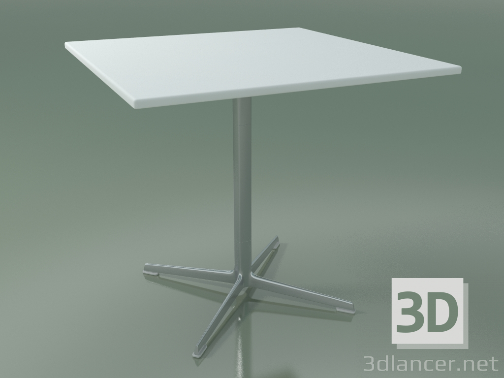 3D Modell Quadratischer Tisch 0967 (H 74 - 80 x 80 cm, M02, LU1) - Vorschau