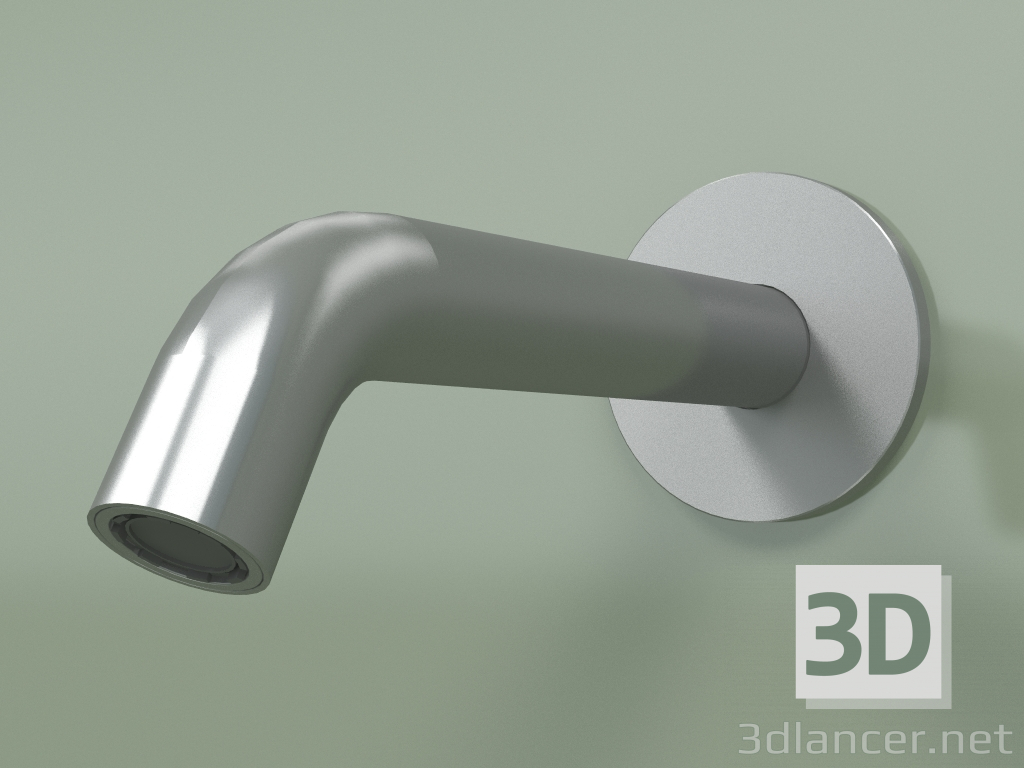 modello 3D Bocca di erogazione a parete Lmax 150mm (BC016, AS) - anteprima