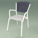 3d model Chair 221 (Metal Milk, Polyurethane Resin Gray, Padded Belt Gray-Blue) - preview