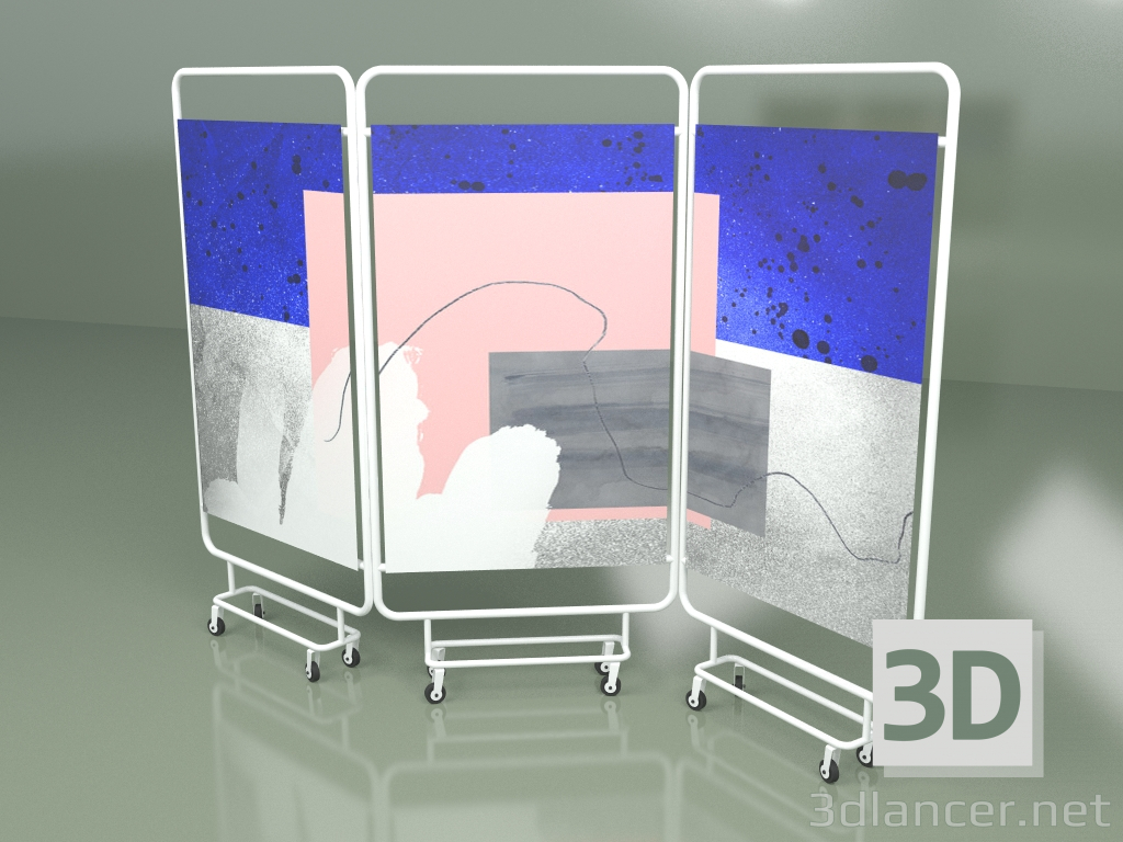 3d model Pantalla (blanca) - vista previa