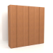 3D Modell Kleiderschrank MW 01 Holz (2700x600x2800, Holz rot) - Vorschau