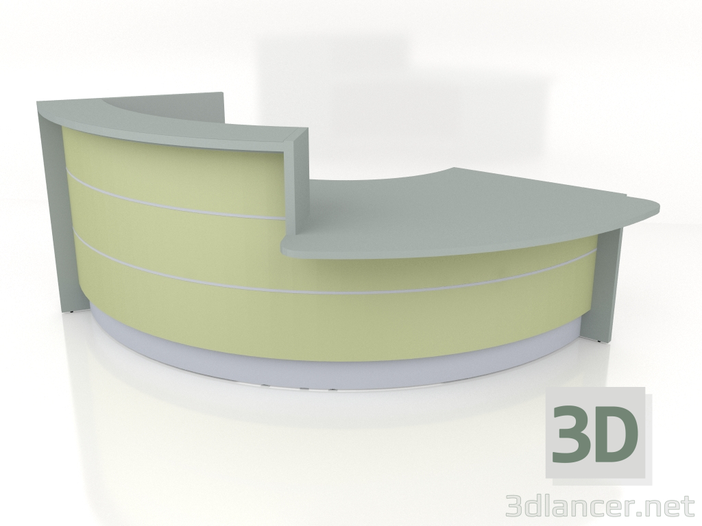 3d model Reception desk Valde LAV30L (2922x1486) - preview