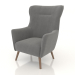 3d model Sillón Camilla (gris) - vista previa