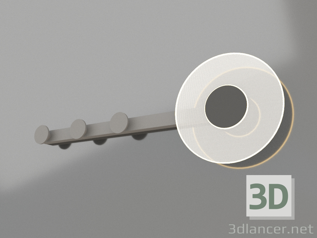 3d model Lámpara colgante de pared (7292) - vista previa