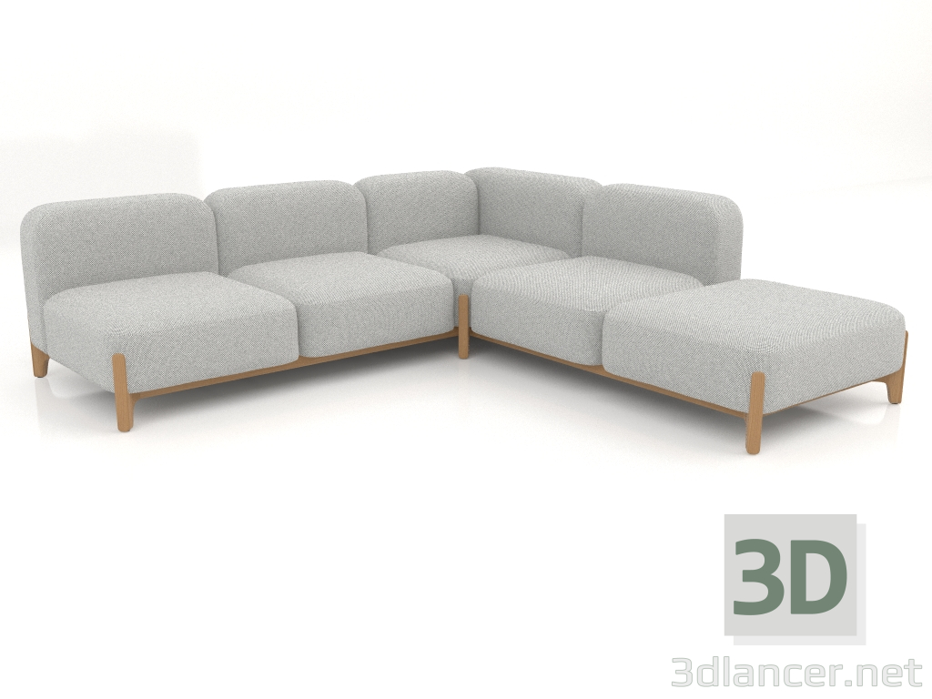 Modelo 3d Sofá modular (composição 26) - preview