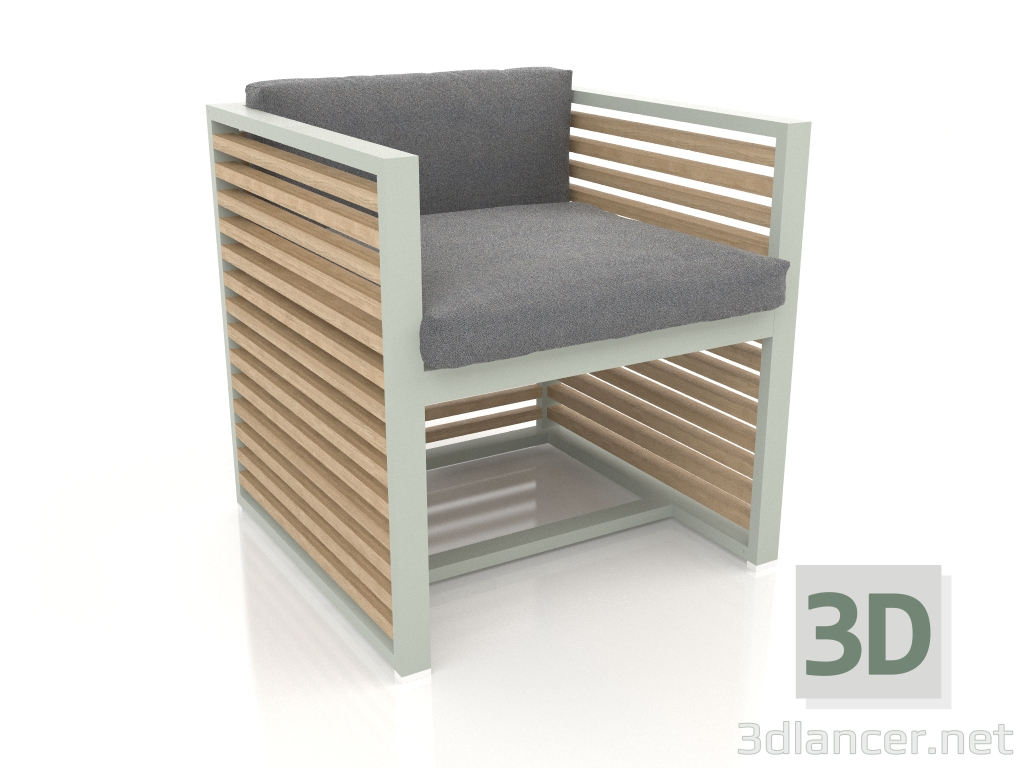 3d model Sillón (gris cemento) - vista previa