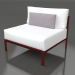 3d model Sofa module, section 3 (Wine red) - preview