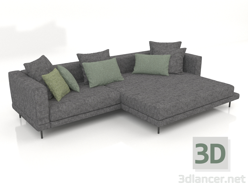 3D Modell Sofa Carol 3060 x 1080 (Galioano 03) - Vorschau