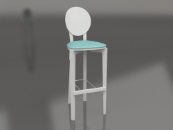 Стілець барний Circus із спинкою без обивки (варіант 10)