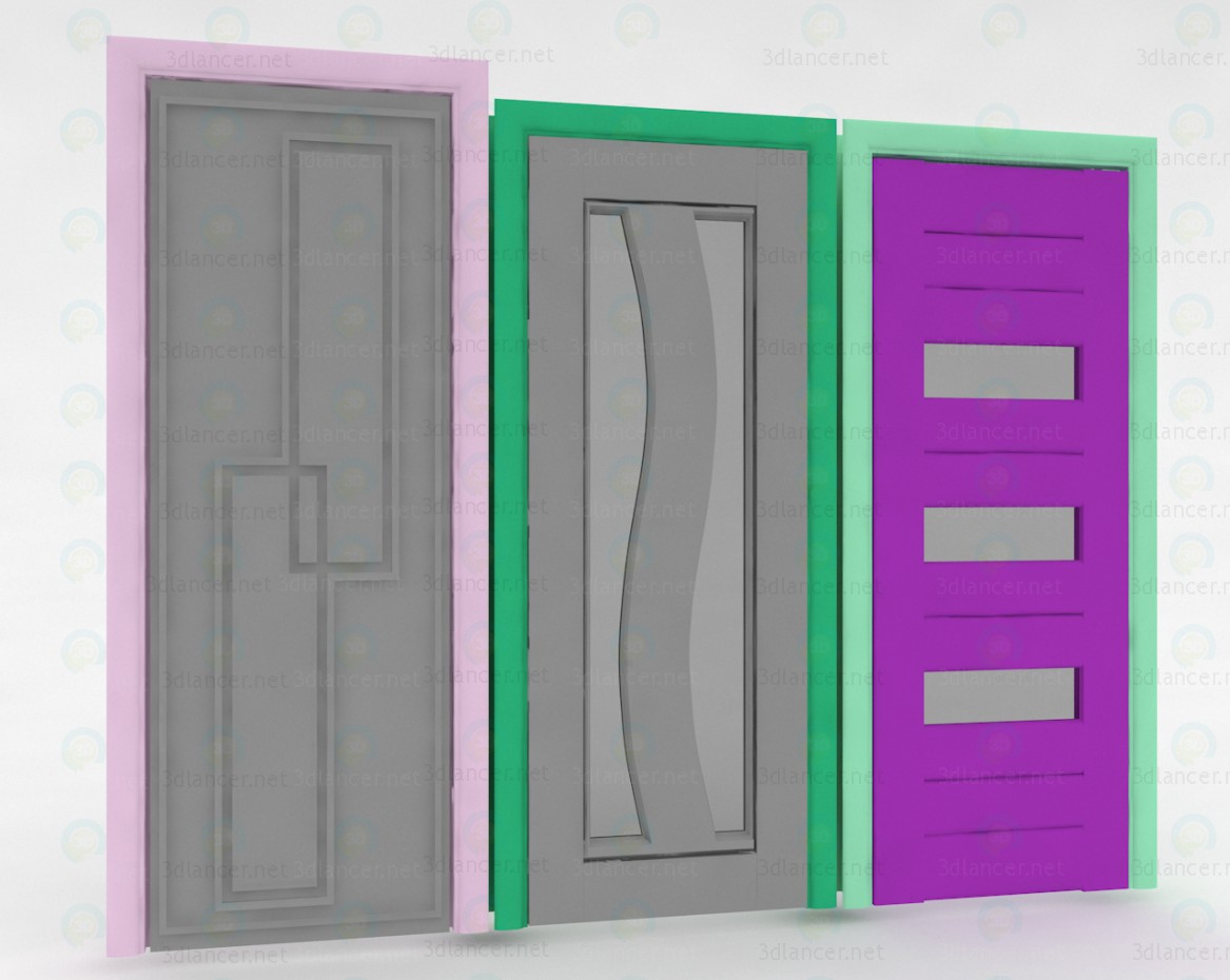 3d model Puertas de interior - vista previa