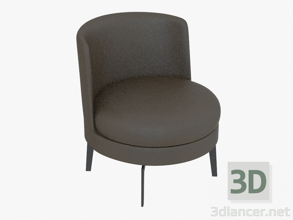 3d model Silla sobre estructura metálica Girevole (H 55) - vista previa