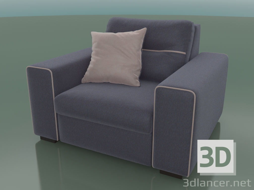 Modelo 3d Poltrona Sky com mecanismo dobrável para dormir (1250 x 1100 x 890, 125SK-110-AB) - preview