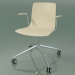 3d model Chair 5916 (on casters, with armrests, white birch) - preview