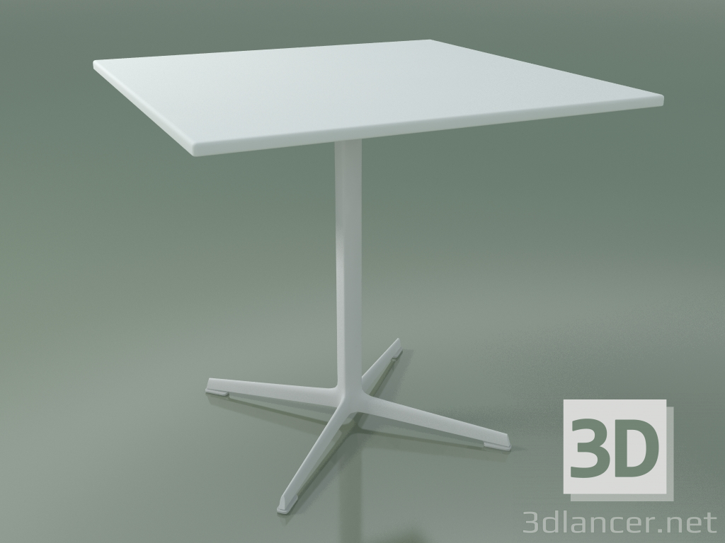 3D Modell Quadratischer Tisch 0967 (H 74 - 80 x 80 cm, M02, V12) - Vorschau