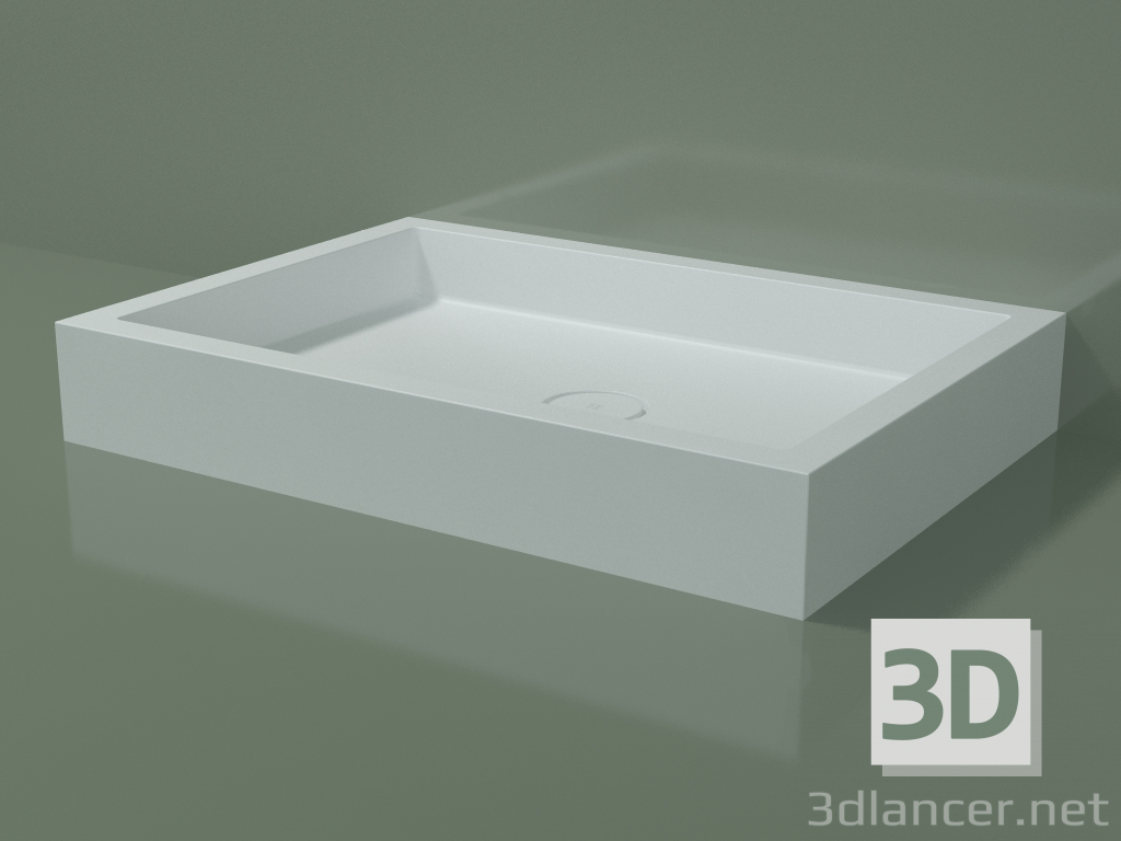 Modelo 3d Base de duche Alto (30UA0118, Branco Glaciar C01, 100x70 cm) - preview