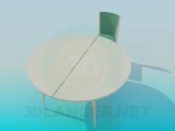 Folding round table