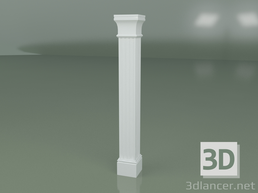 Modelo 3d Pilastro de gesso PL009 - preview