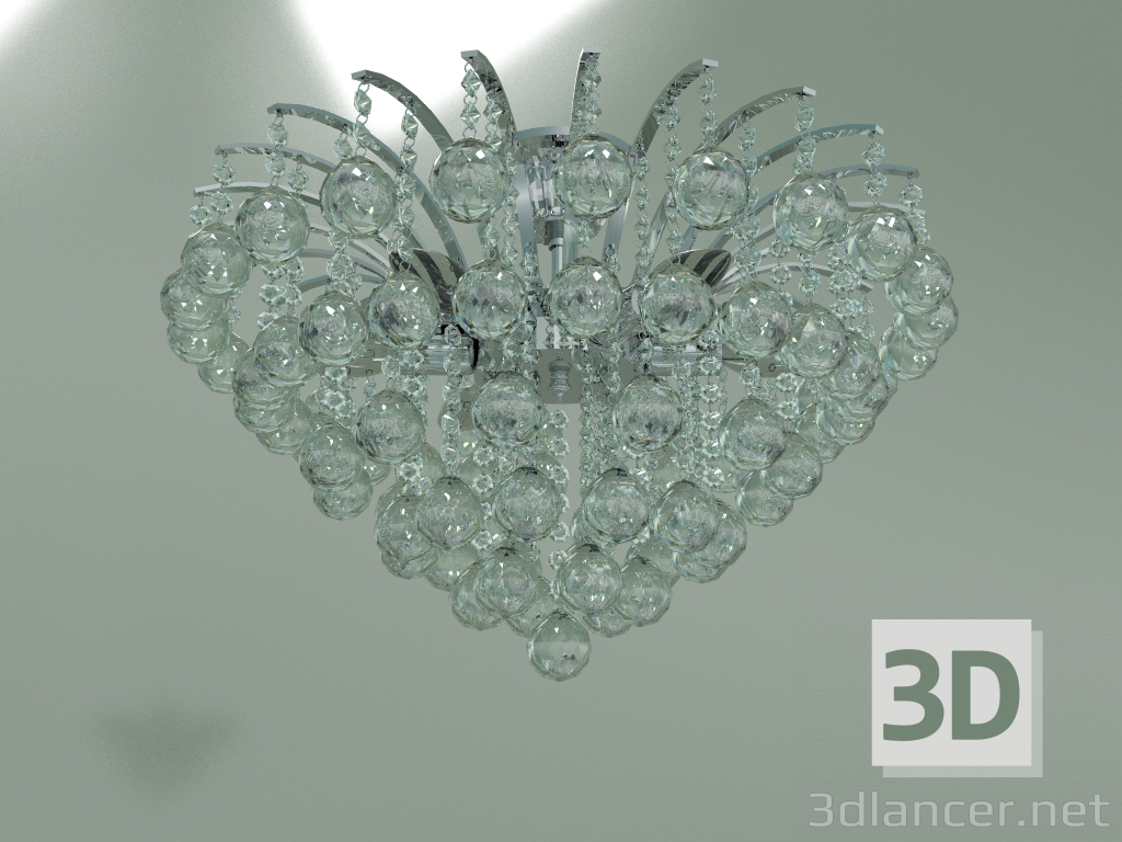 Modelo 3d Candelabro de teto 3299-6 (Cromo-claro Strotskis de cristal) - preview