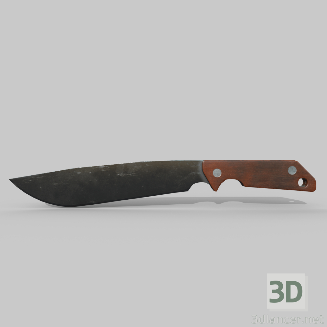 3d kitchen knife model buy - render