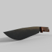 3d kitchen knife model buy - render