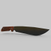 3d kitchen knife model buy - render