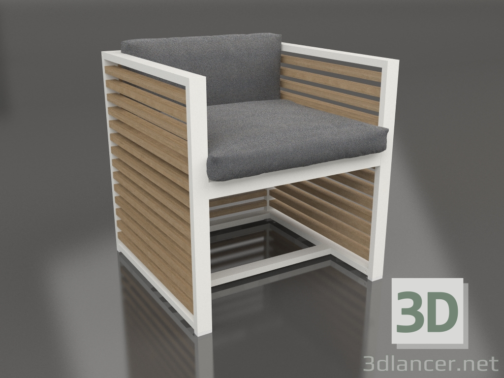 3D Modell Sessel (Achatgrau) - Vorschau