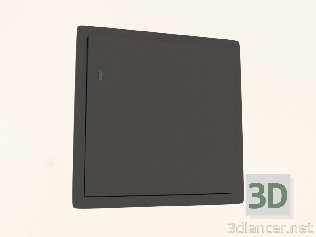 3D Modell Schalter 1-Tasten mit Hintergrundbeleuchtung (10 A, 250 V, schwarz, DA29028) R98 - Vorschau