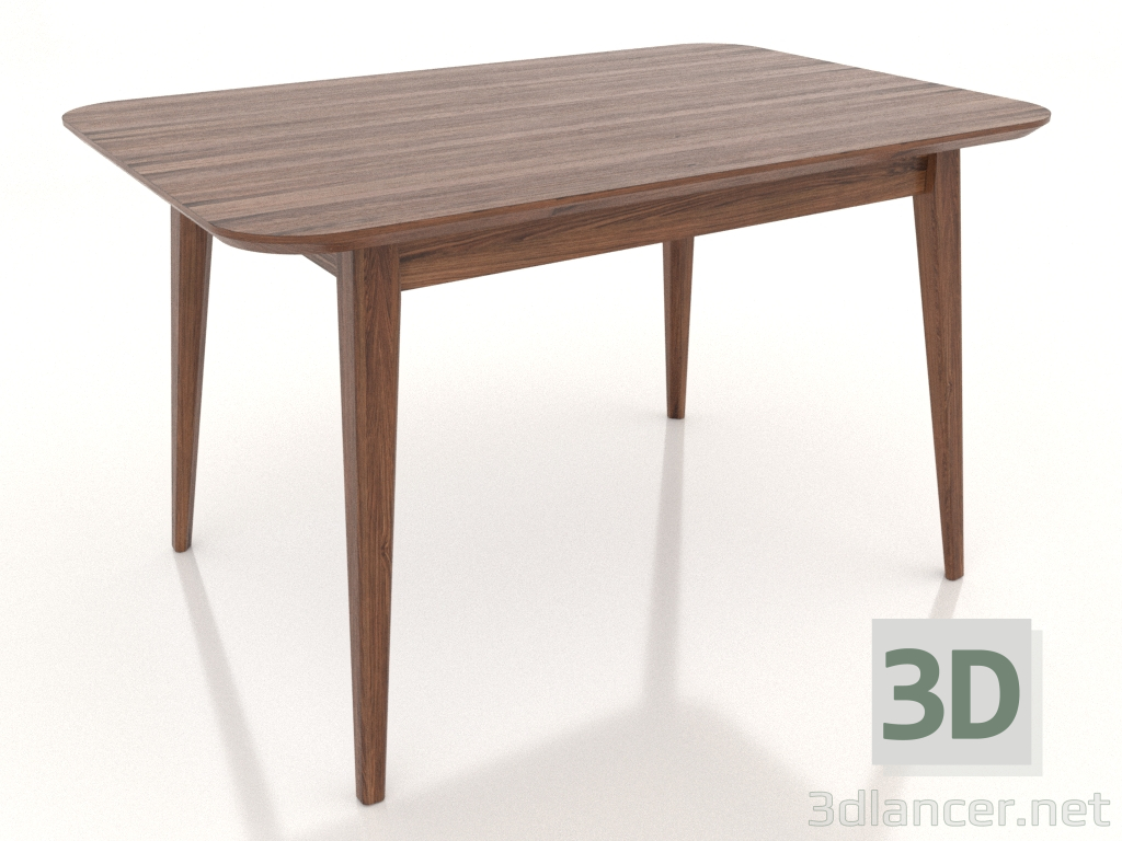 modello 3D Tavolo da pranzo 1200x800 mm (noce chiaro) - anteprima