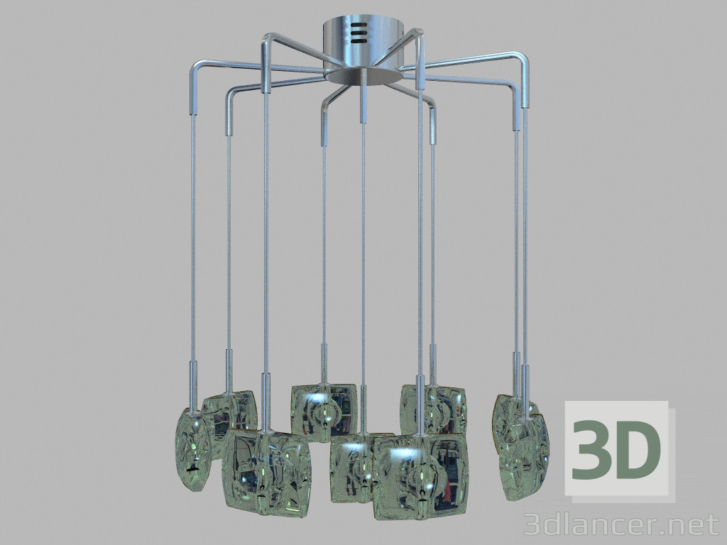 Modelo 3d Suspensão da lâmpada Ricciolo MD 7124-9A - preview