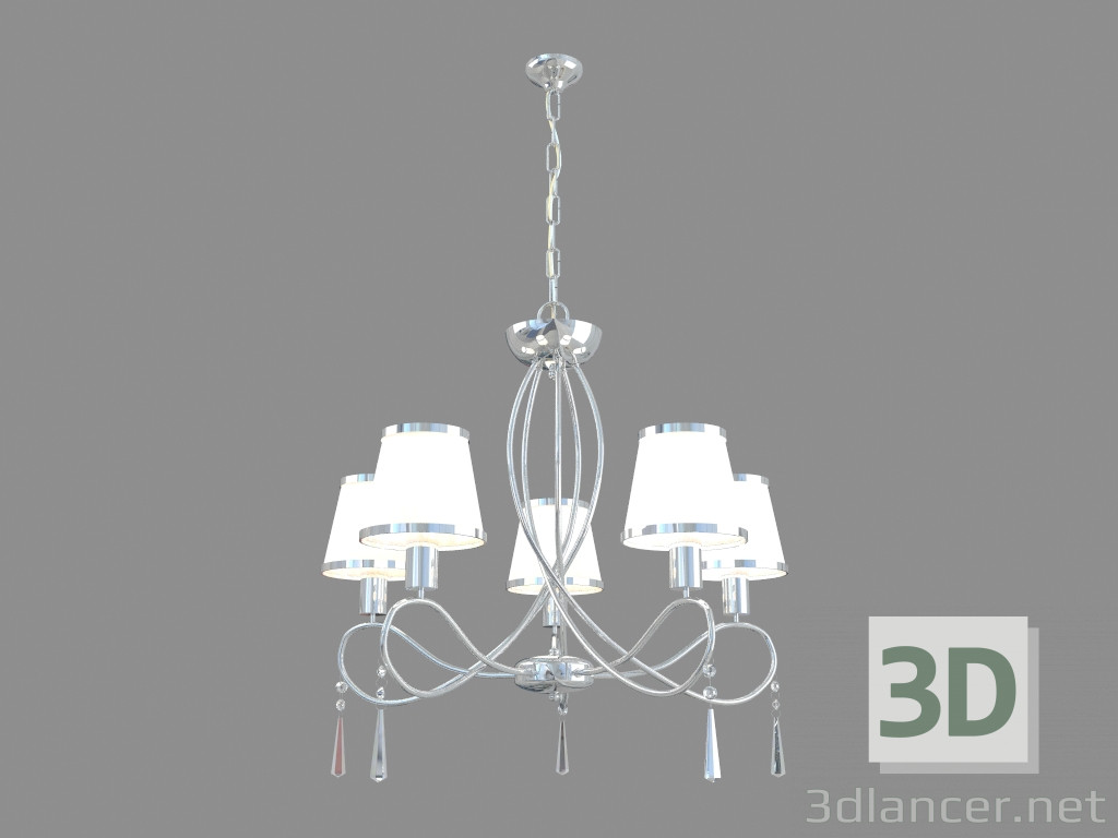 3D Modell Kronleuchter A1035LM-5CC - Vorschau