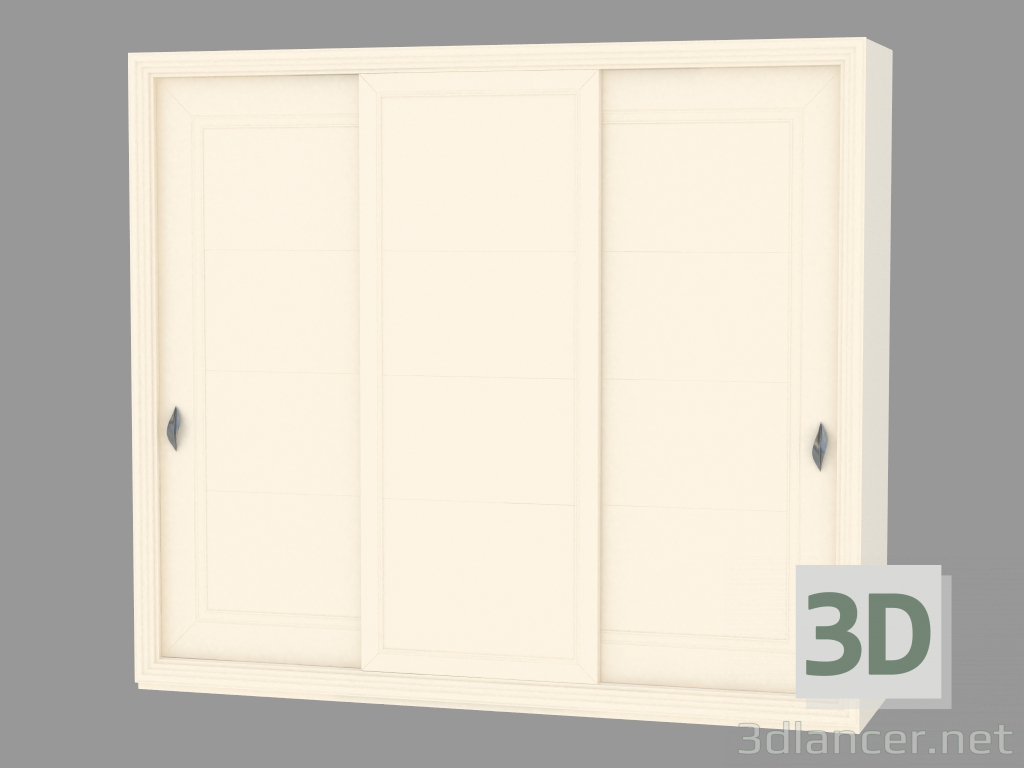 modèle 3D Armoire avec une base au sol - preview