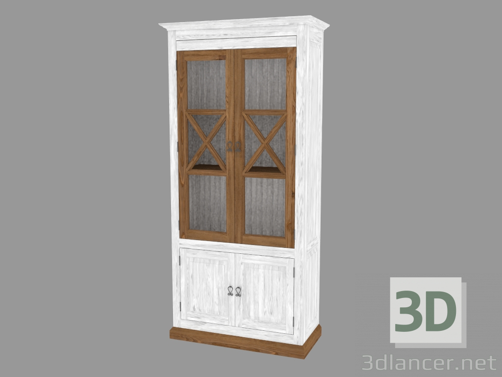 3d модель Вітрина 2-х дверна 2D (PRO.030.XX 98x204x44cm) – превью