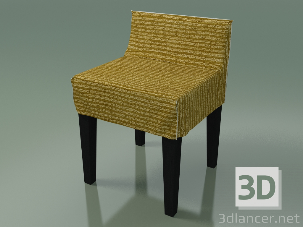 modello 3D Sedia (23, laccato nero) - anteprima