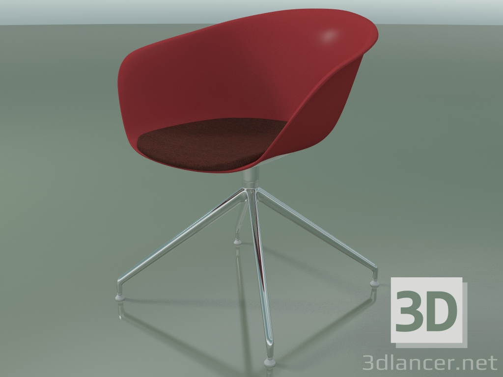 3D Modell Stuhl 4226 (auf einer Überführung, drehbar, mit einem Kissen auf dem Sitz, PP0003) - Vorschau