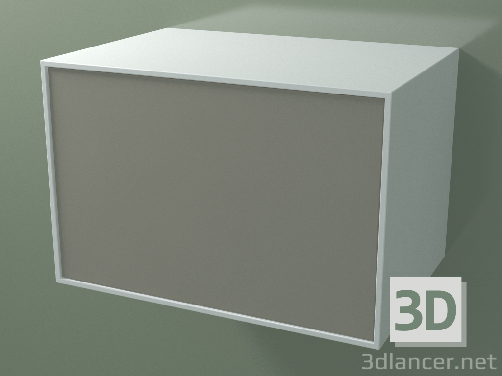 modello 3D Scatola (8AUCCB03, Glacier White C01, HPL P04, L 72, P 50, H 48 cm) - anteprima