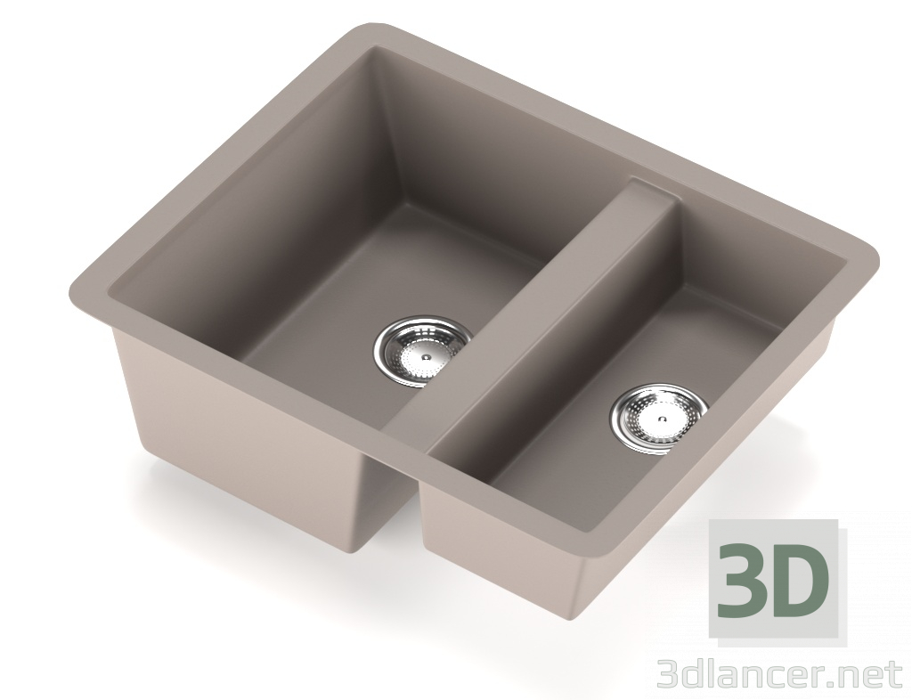 3D Modell Küchenspüle - Vorschau