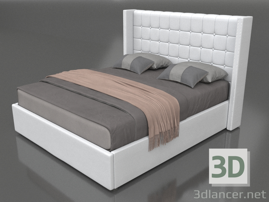 modèle 3D Lit Vivien 180x200 (2) - preview