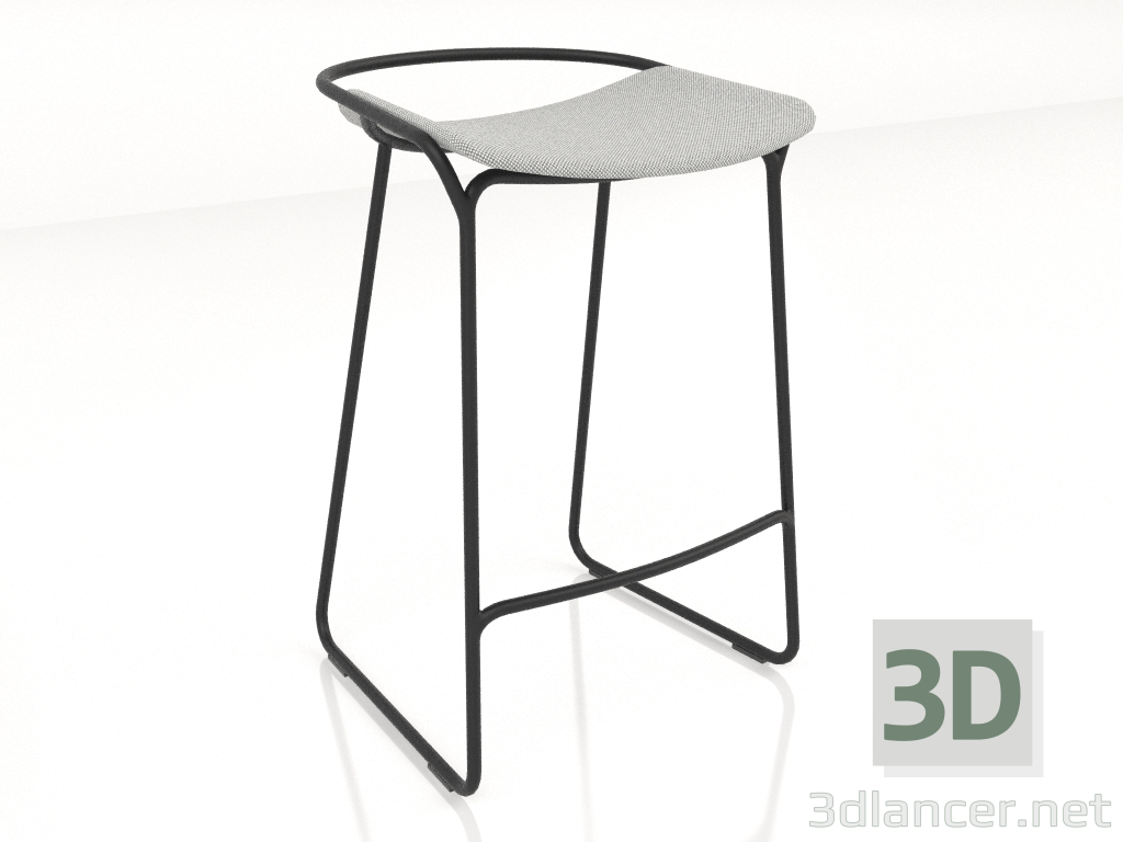 modèle 3D Le tabouret de bar est bas - preview