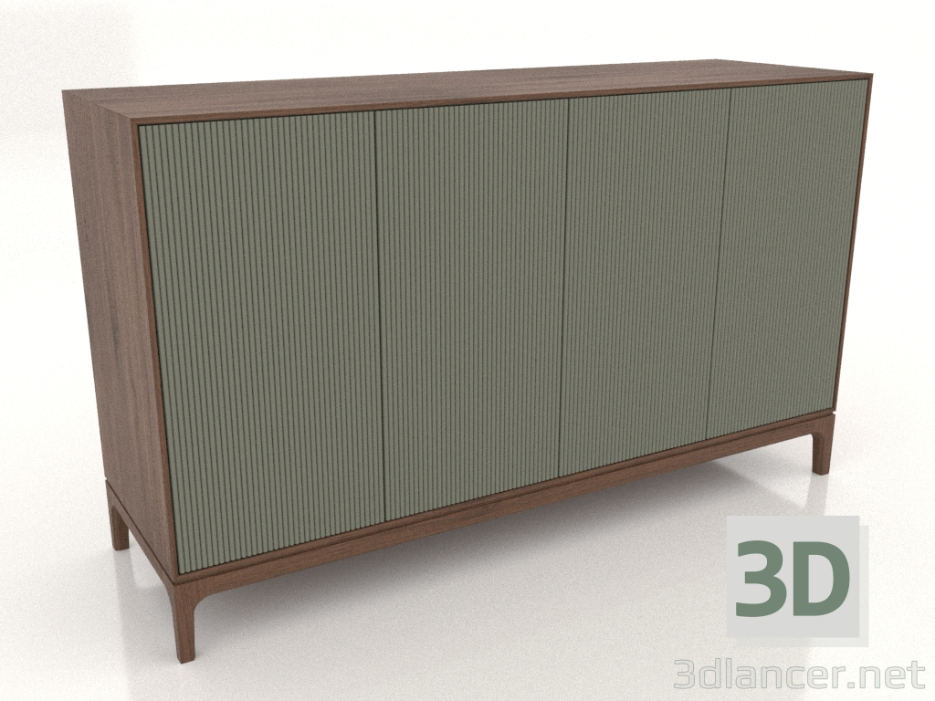 Modelo 3d Móvel de TV FARGO com fachadas fresadas 1600x500x950 mm (oliveira, carvalho tabaco, opção 3) - preview