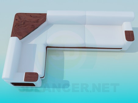 3D Modell Ecksofa - Vorschau