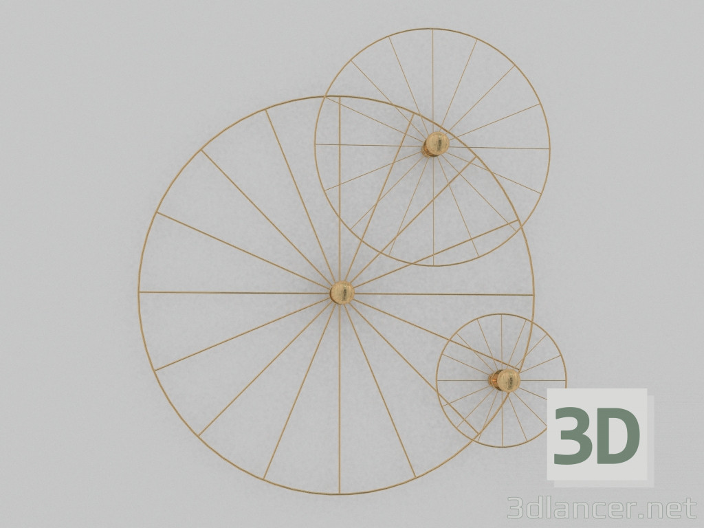 modello 3D Lampade per parete - anteprima